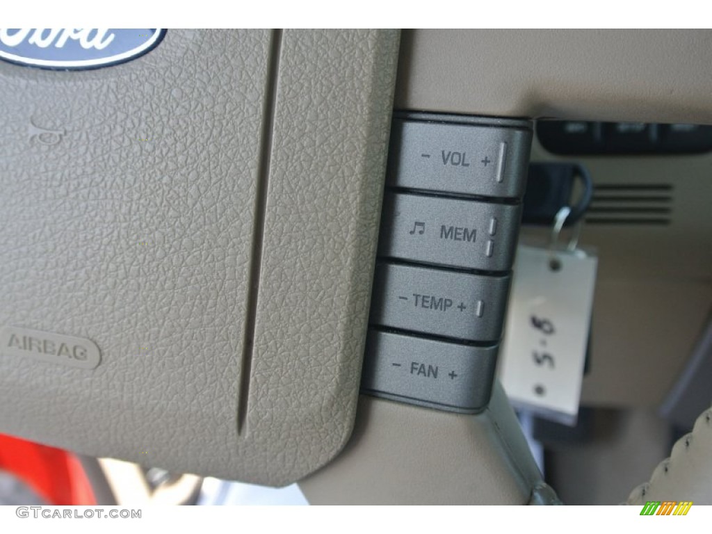 2004 F150 Lariat SuperCab - Bright Red / Tan photo #16