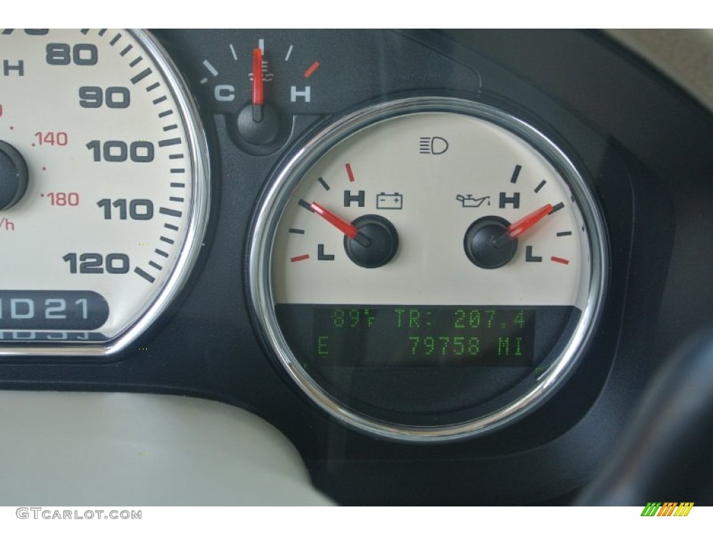 2004 F150 Lariat SuperCab - Bright Red / Tan photo #17