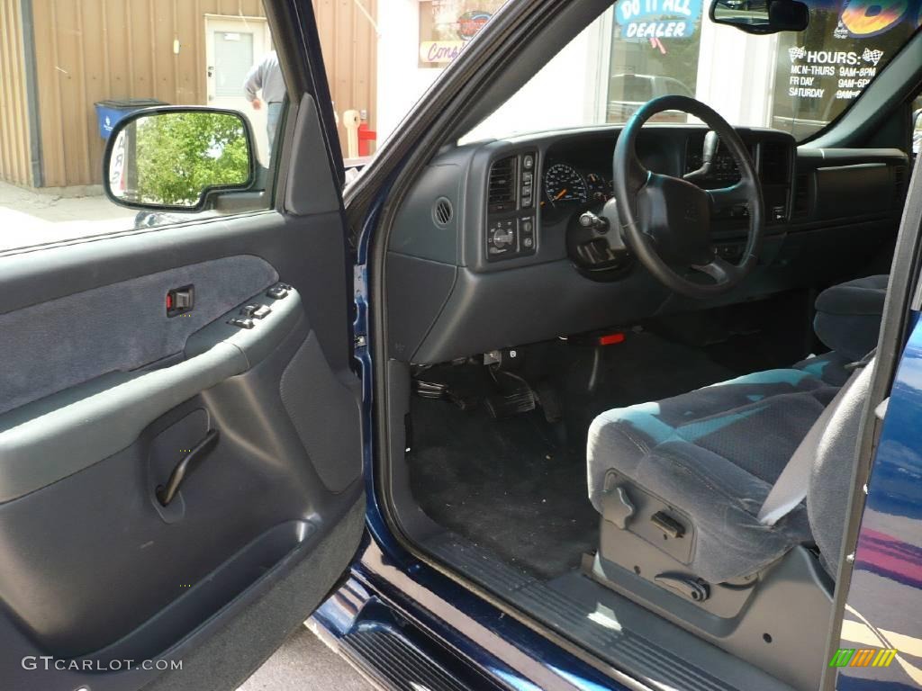 2001 Silverado 1500 LS Extended Cab 4x4 - Indigo Blue Metallic / Graphite photo #11
