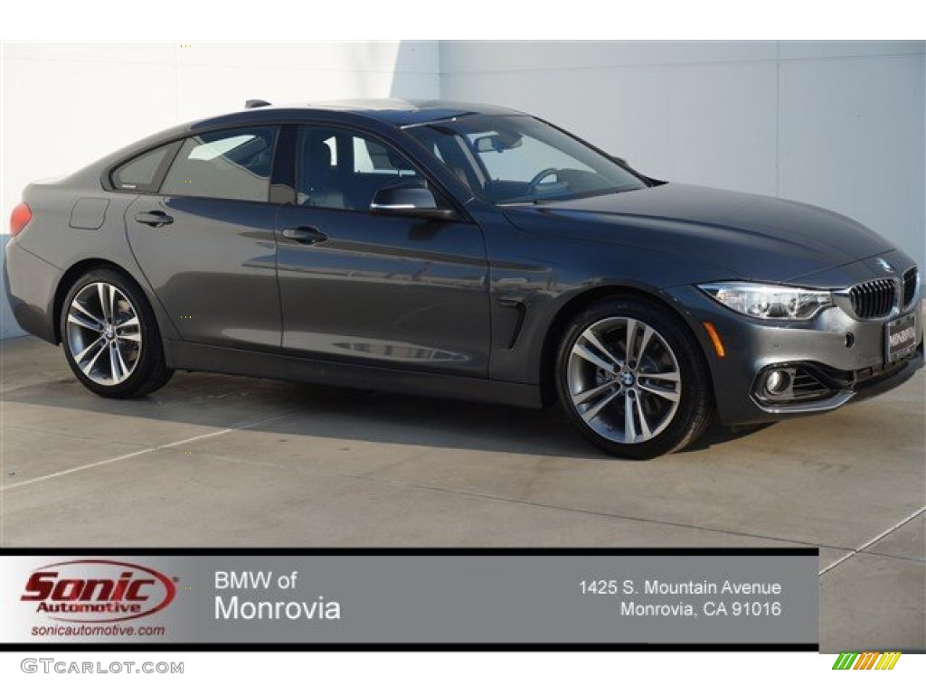 2015 4 Series 428i Gran Coupe - Mineral Grey Metallic / Black photo #1