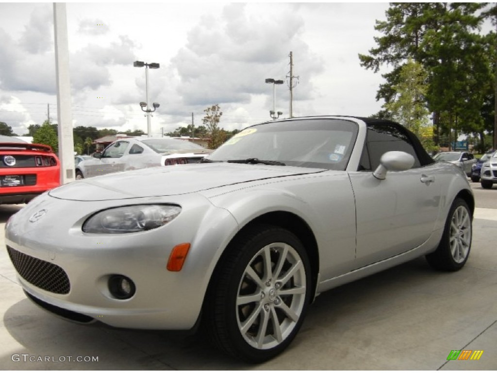 2008 MX-5 Miata Sport Roadster - Sunlight Silver Metallic / Black photo #1