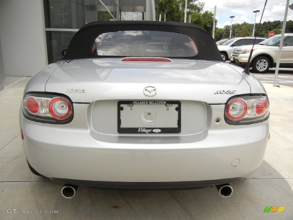 2008 MX-5 Miata Sport Roadster - Sunlight Silver Metallic / Black photo #3