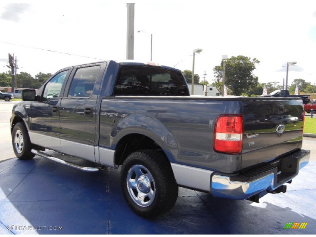 2006 F150 XLT SuperCrew - Medium Wedgewood Blue Metallic / Medium/Dark Flint photo #3