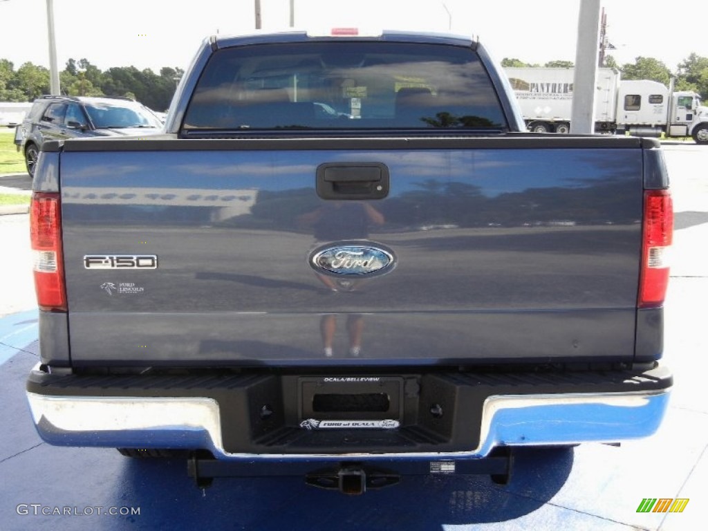 2006 F150 XLT SuperCrew - Medium Wedgewood Blue Metallic / Medium/Dark Flint photo #4