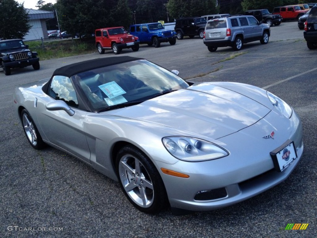 2005 Corvette Convertible - Machine Silver / Ebony photo #3