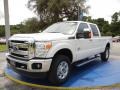 2015 White Platinum Ford F250 Super Duty Lariat Crew Cab 4x4  photo #1