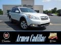 2010 Satin White Pearl Subaru Outback 2.5i Premium Wagon  photo #1