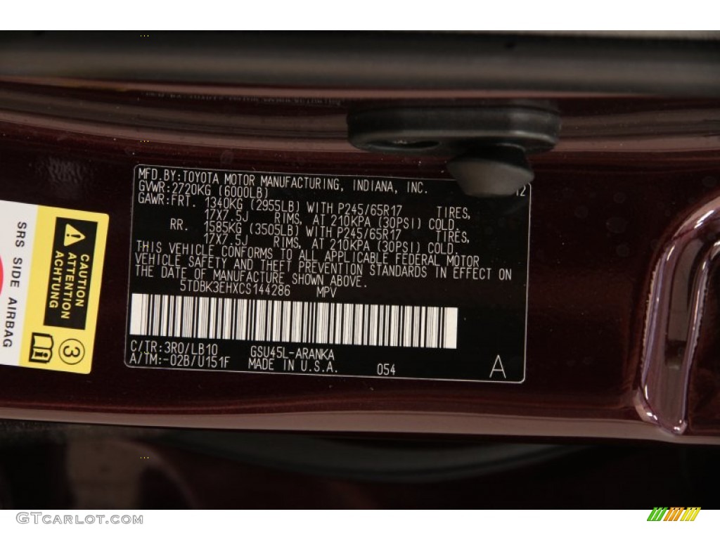 2012 Highlander SE 4WD - Sizzling Crimson Mica / Ash photo #22