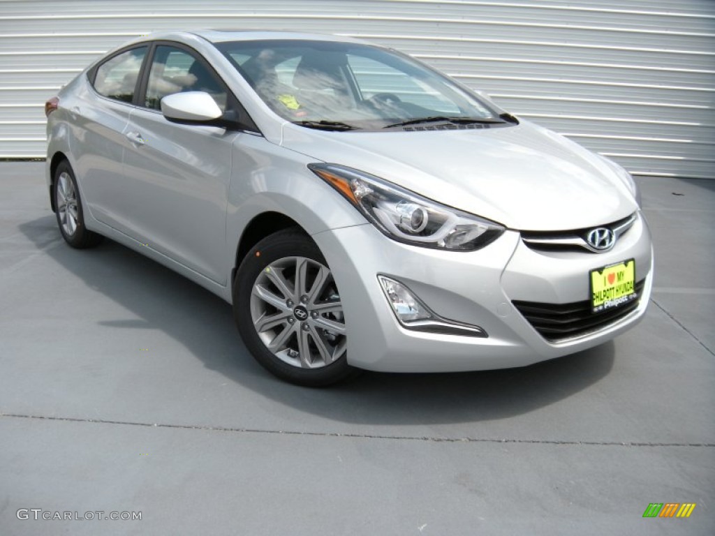 2015 Elantra SE Sedan - Shimmering Air Silver / Black photo #1