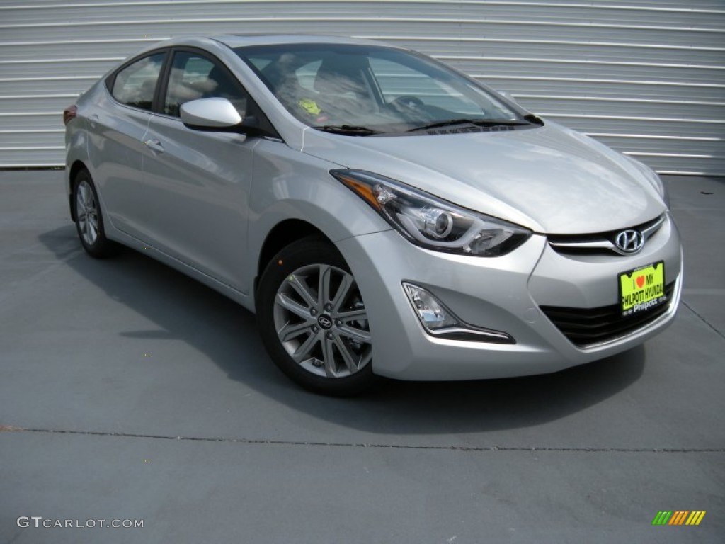 2015 Elantra SE Sedan - Shimmering Air Silver / Black photo #2