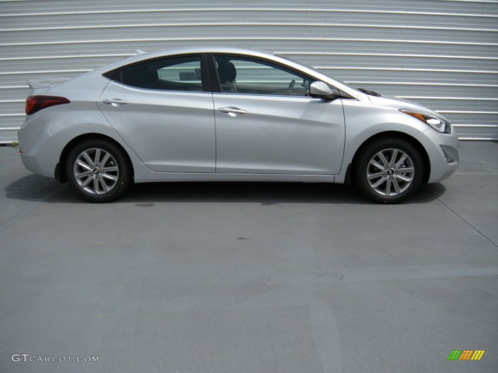 2015 Elantra SE Sedan - Shimmering Air Silver / Black photo #3