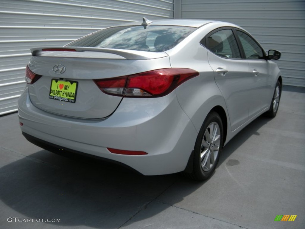 2015 Elantra SE Sedan - Shimmering Air Silver / Black photo #4