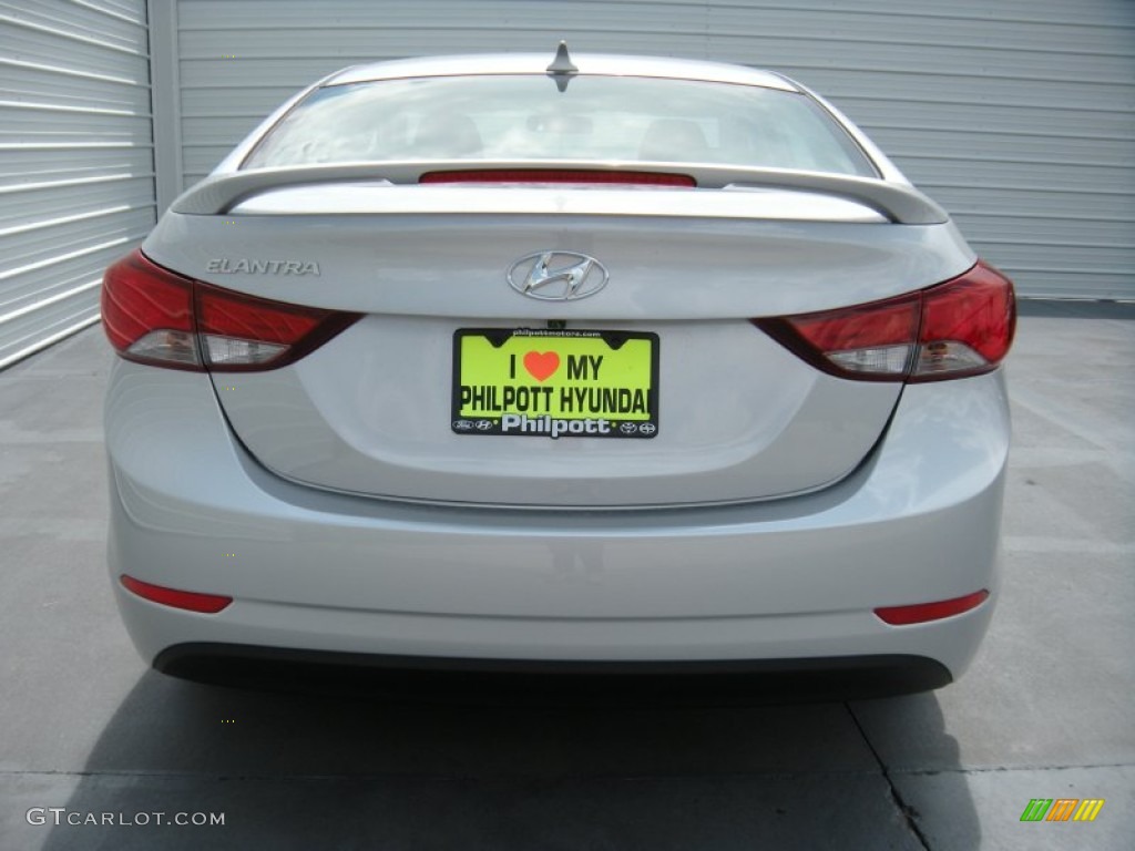 2015 Elantra SE Sedan - Shimmering Air Silver / Black photo #5