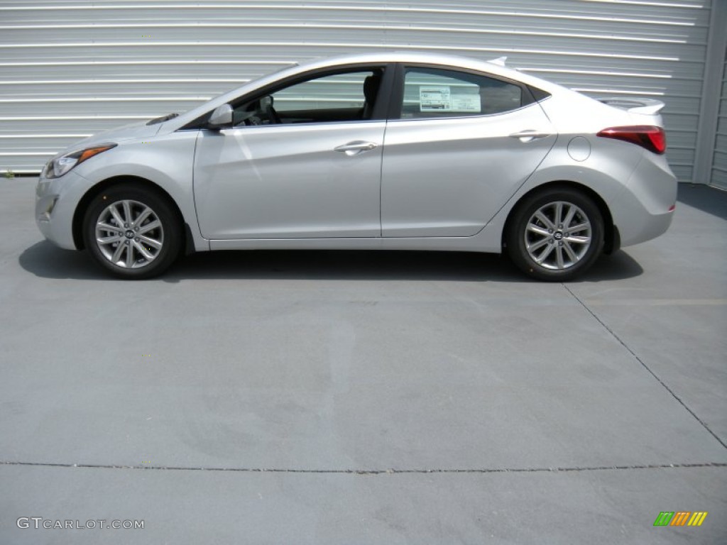2015 Elantra SE Sedan - Shimmering Air Silver / Black photo #6