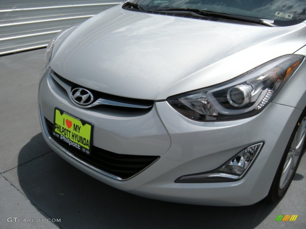 2015 Elantra SE Sedan - Shimmering Air Silver / Black photo #10