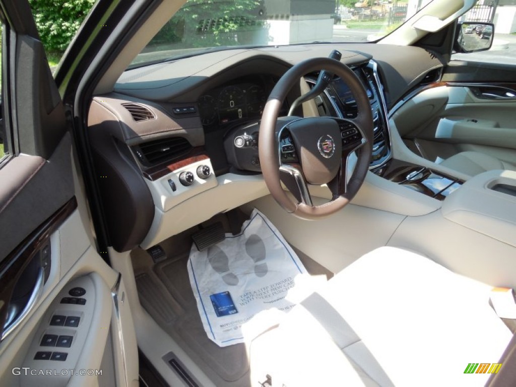 Shale/Cocoa Interior 2015 Cadillac Escalade ESV Luxury 4WD Photo #96077388