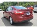 2014 Ruby Red Ford Focus Titanium Sedan  photo #5