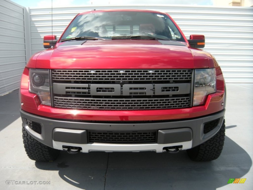 2014 F150 SVT Raptor SuperCrew 4x4 - Ruby Red / Raptor Special Edition Black/Brick Accent photo #8