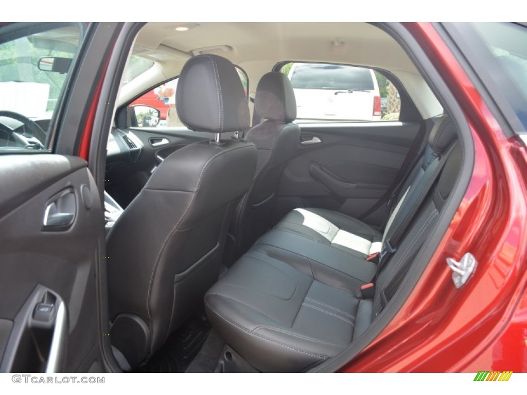 2014 Focus Titanium Sedan - Ruby Red / Charcoal Black photo #15
