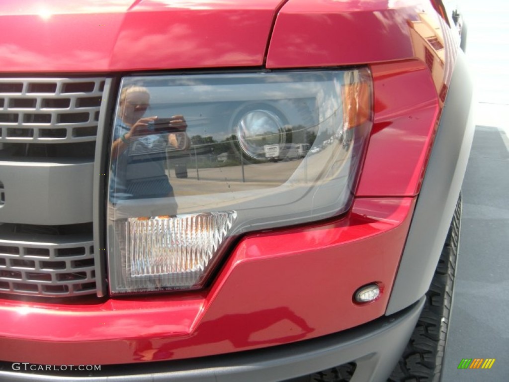 2014 F150 SVT Raptor SuperCrew 4x4 - Ruby Red / Raptor Special Edition Black/Brick Accent photo #9