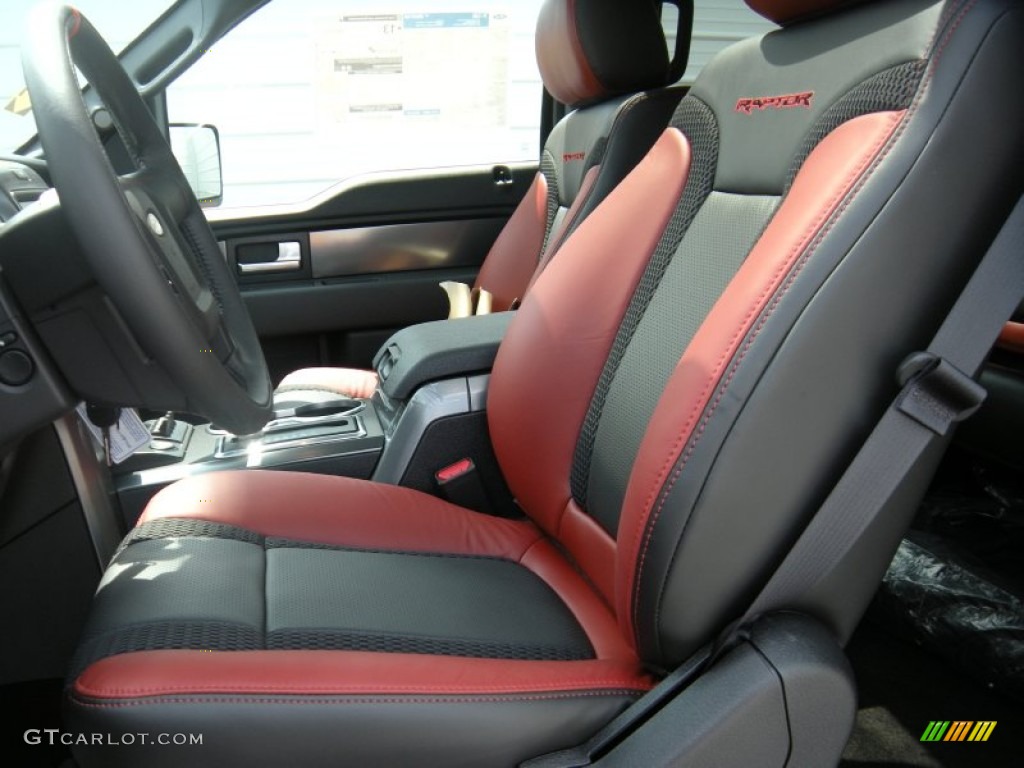 2014 Ford F150 SVT Raptor SuperCrew 4x4 Front Seat Photo #96079638