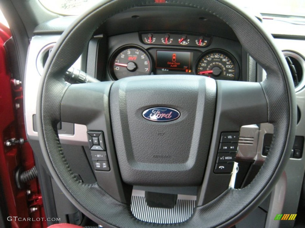 2014 F150 SVT Raptor SuperCrew 4x4 - Ruby Red / Raptor Special Edition Black/Brick Accent photo #37