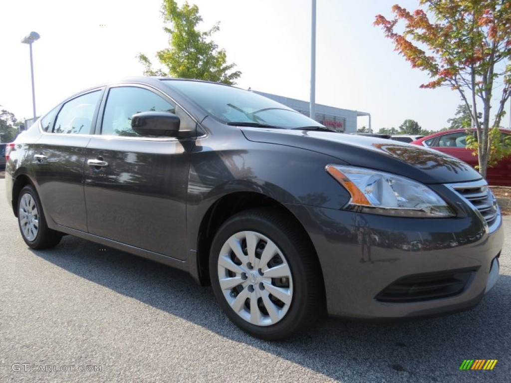 2014 Sentra SV - Amethyst Gray / Charcoal photo #6