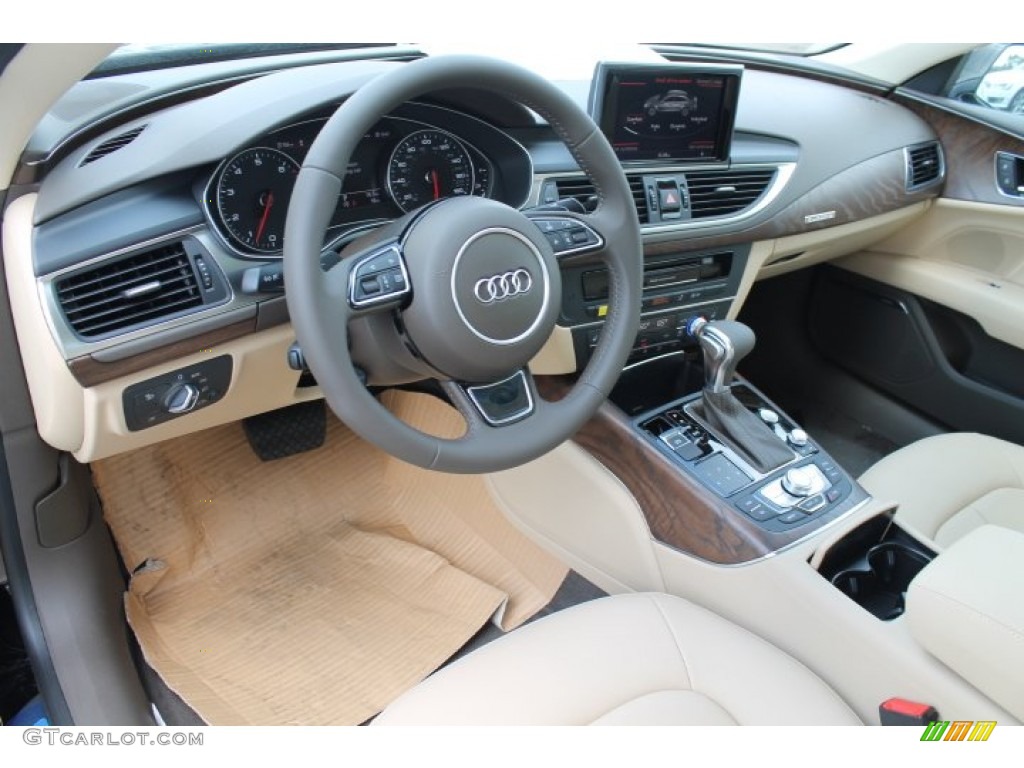 Velvet Beige Interior 2015 Audi A7 3.0T quattro Premium Plus Photo #96082020