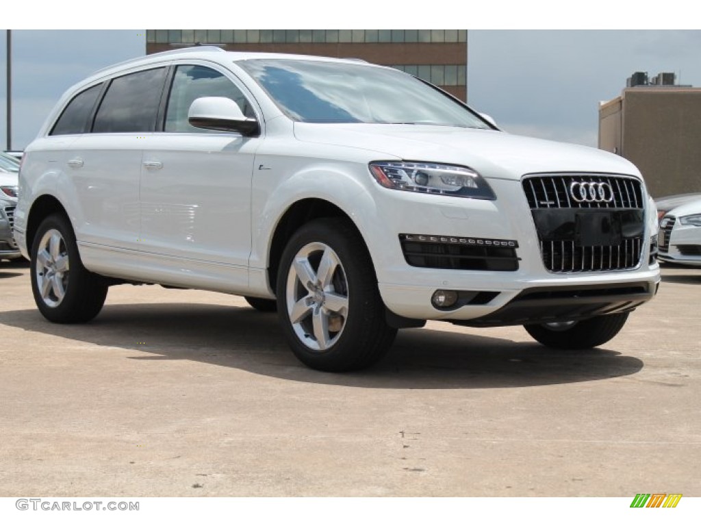 Cararra White 2015 Audi Q7 3.0 Premium Plus quattro Exterior Photo #96082329