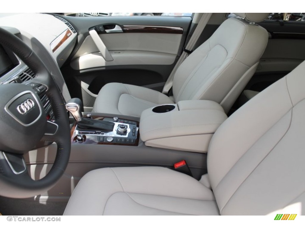 Limestone Gray Interior 2015 Audi Q7 3.0 Premium Plus quattro Photo #96082437