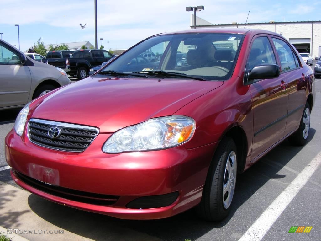 2006 Corolla CE - Impulse Red Pearl / Stone photo #1