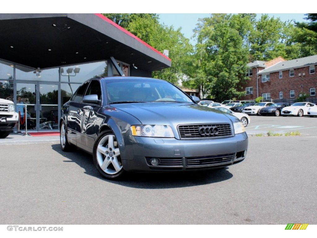 2002 A4 3.0 quattro Sedan - Dolphin Grey Pearl Effect / Beige photo #1