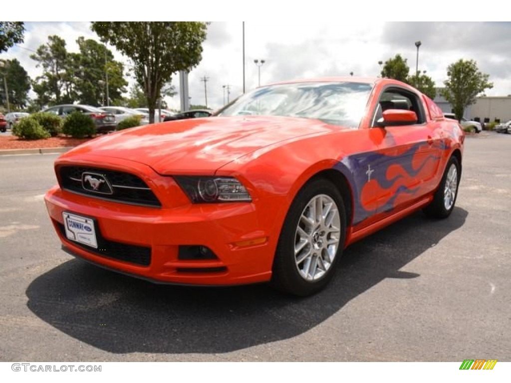 2014 Mustang V6 Premium Coupe - Race Red / Charcoal Black photo #1
