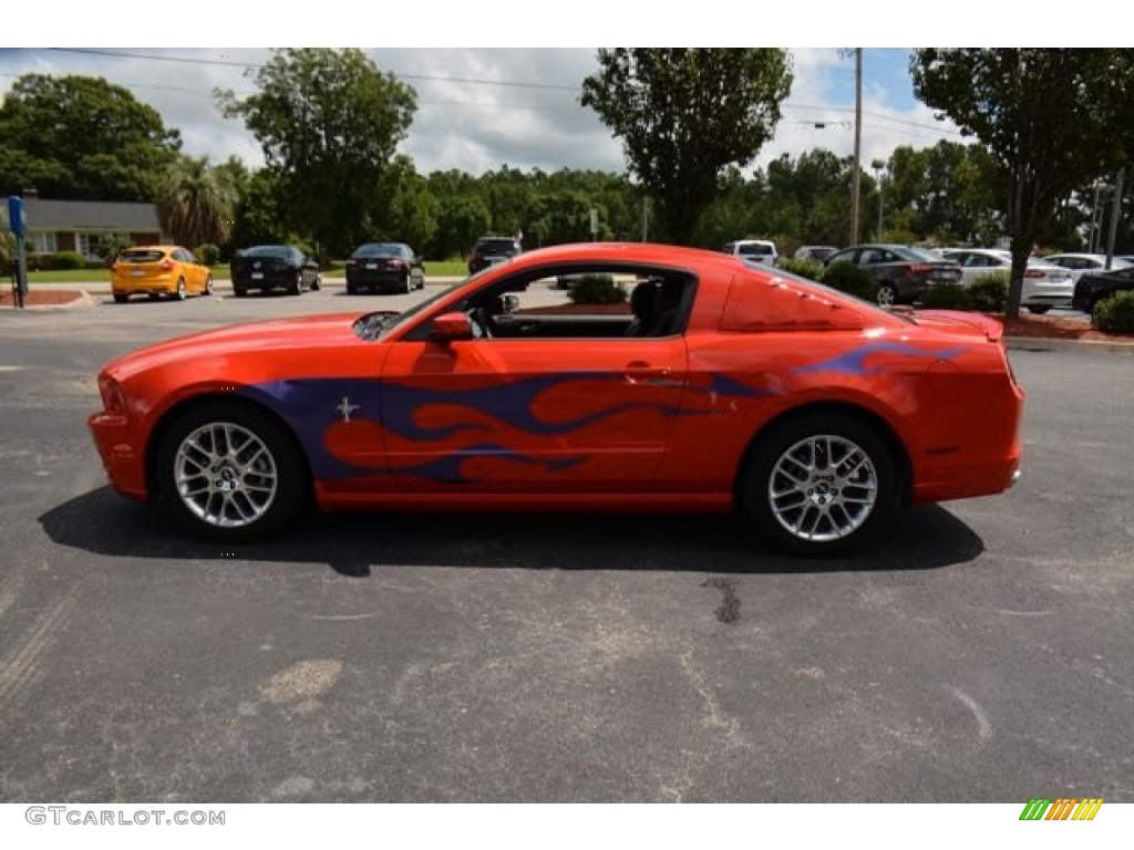 2014 Mustang V6 Premium Coupe - Race Red / Charcoal Black photo #8