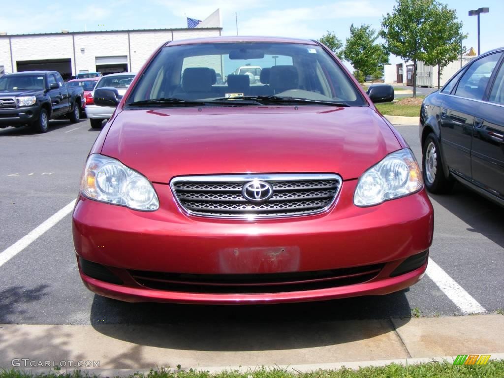 2006 Corolla CE - Impulse Red Pearl / Stone photo #5