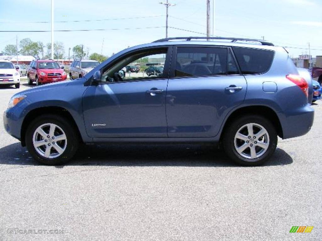 2007 RAV4 Limited 4WD - Pacific Blue Metallic / Taupe photo #6