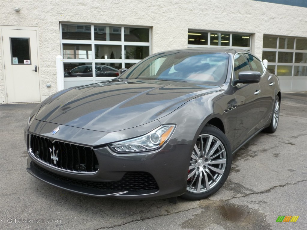 2014 Ghibli S Q4 - Grigio Maratea (Grey Metallic) / Cuoio photo #1