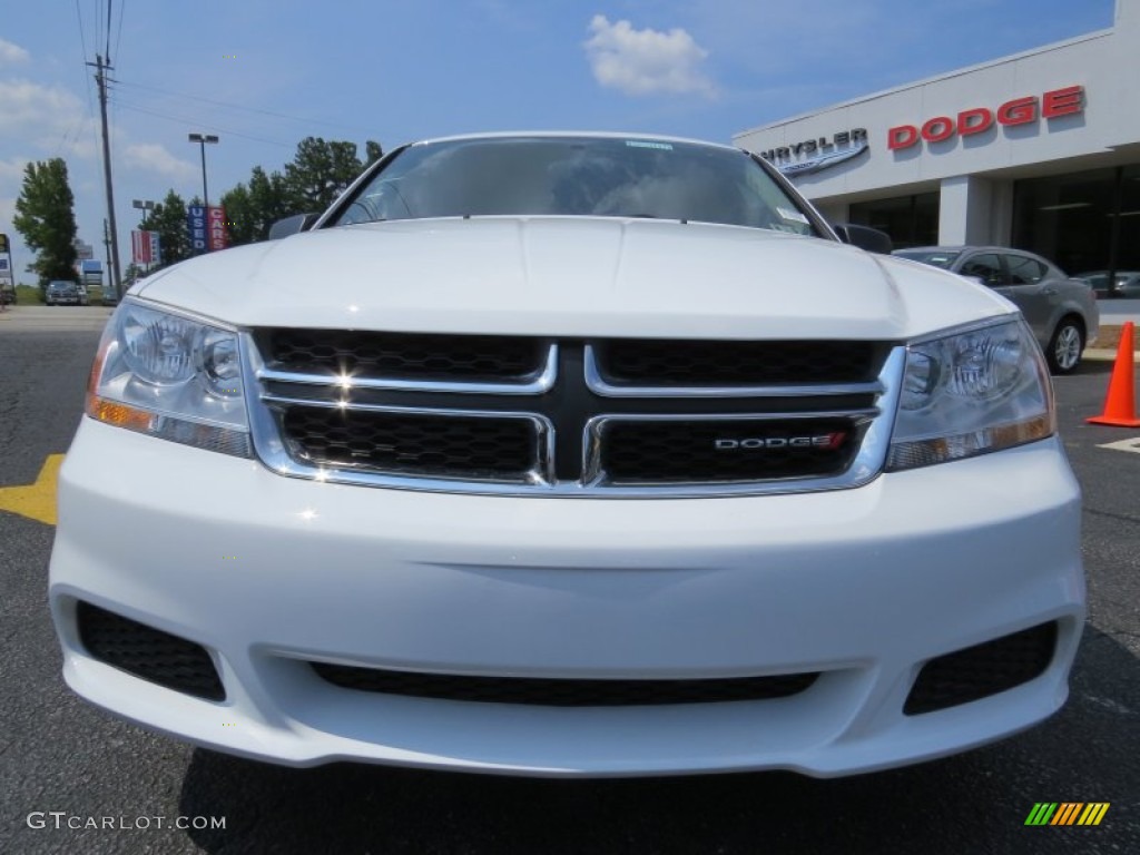 2014 Avenger SE - Bright White / Black/Light Frost Beige photo #2