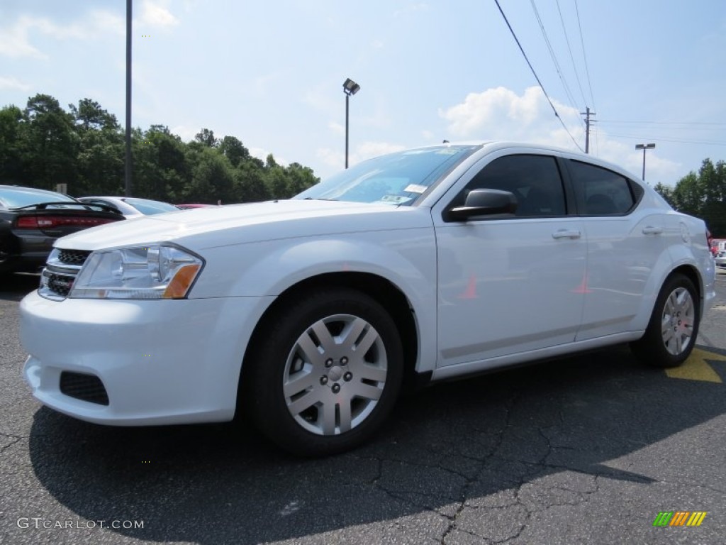 2014 Avenger SE - Bright White / Black/Light Frost Beige photo #3