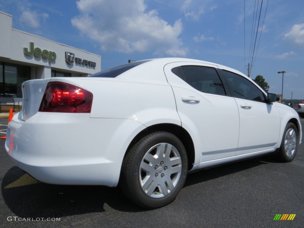 2014 Avenger SE - Bright White / Black/Light Frost Beige photo #7