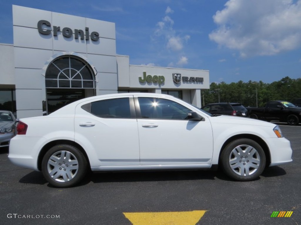 2014 Avenger SE - Bright White / Black/Light Frost Beige photo #8