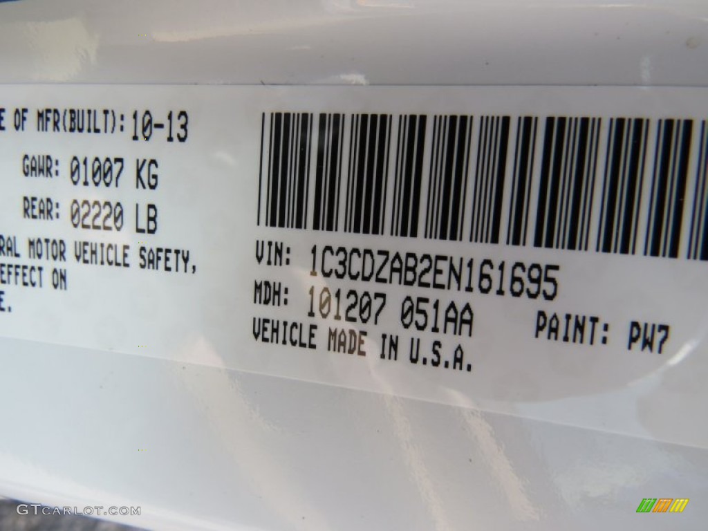 2014 Avenger SE - Bright White / Black/Light Frost Beige photo #15
