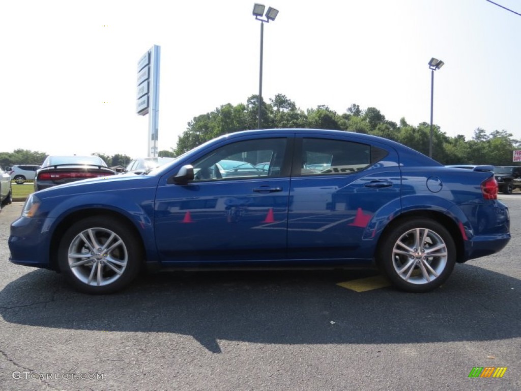 2014 Avenger SE - Blue Streak Pearl / Black photo #4