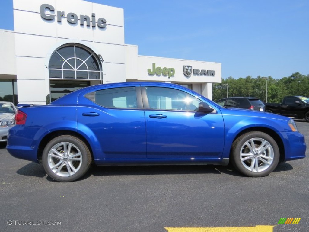 2014 Avenger SE - Blue Streak Pearl / Black photo #8