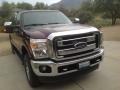 2011 Royal Red Metallic Ford F250 Super Duty Lariat Crew Cab 4x4  photo #4