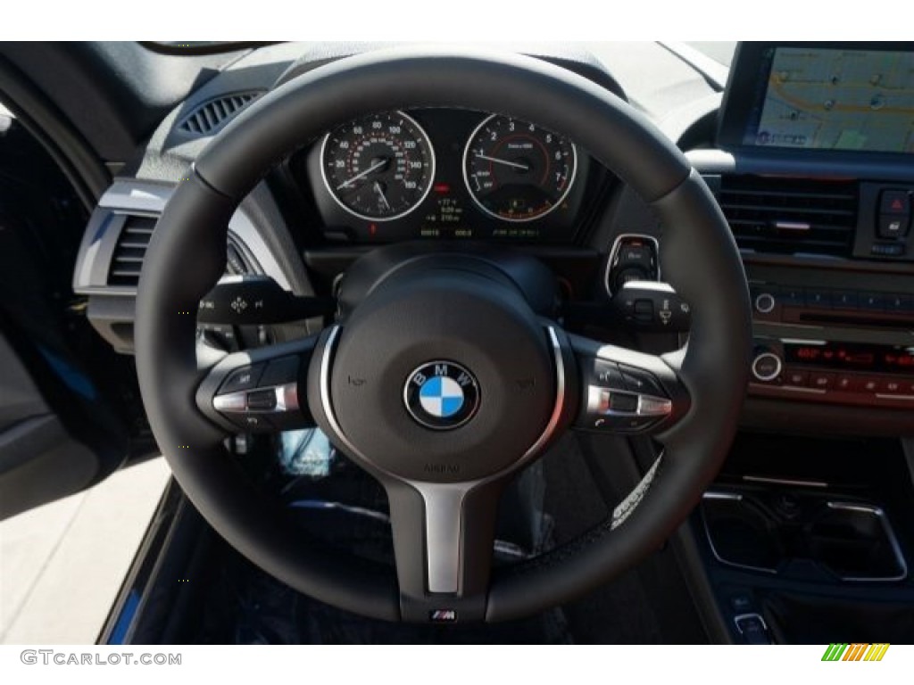 2014 BMW M235i Coupe Coral Red/Black Steering Wheel Photo #96087937