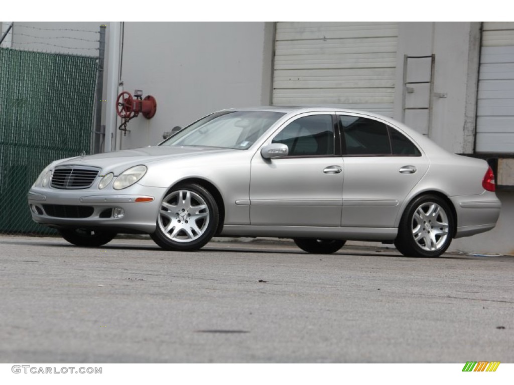 Brilliant Silver Metallic 2003 Mercedes-Benz E 500 Sedan Exterior Photo #96091567