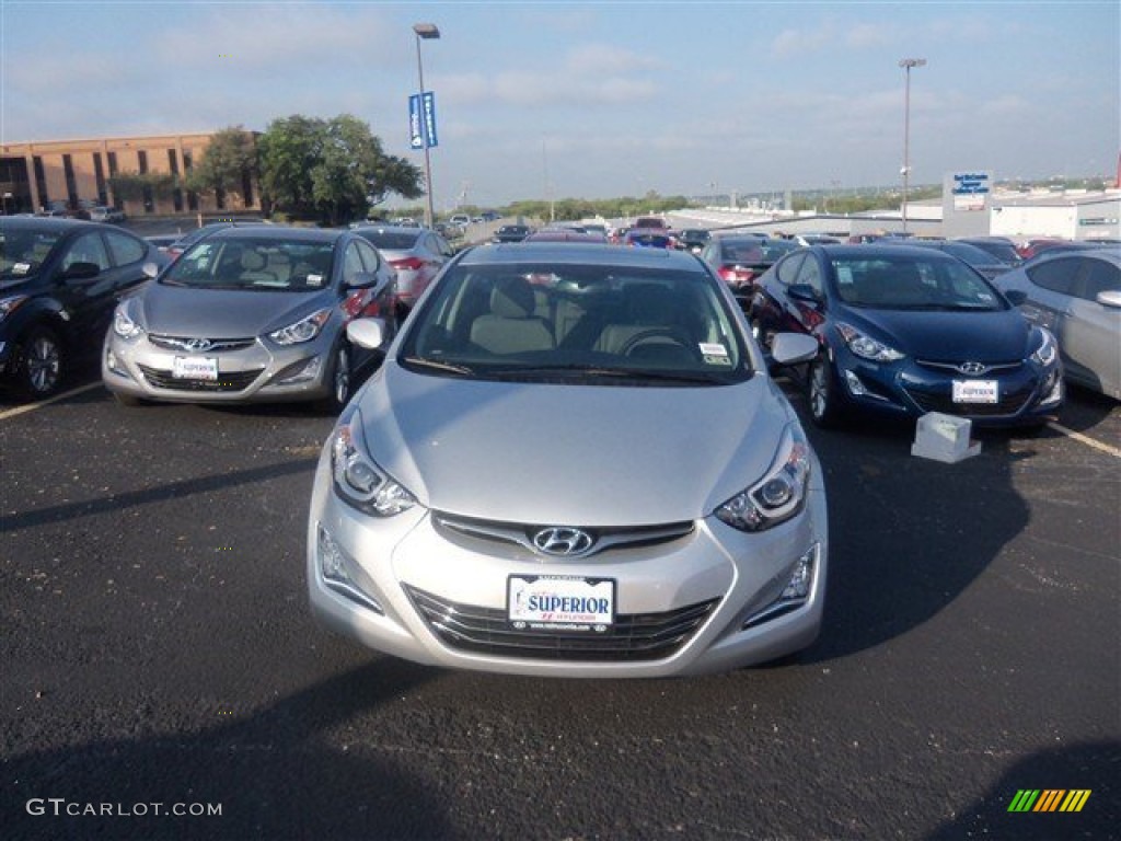 2015 Elantra Sport Sedan - Shimmering Air Silver / Gray photo #2