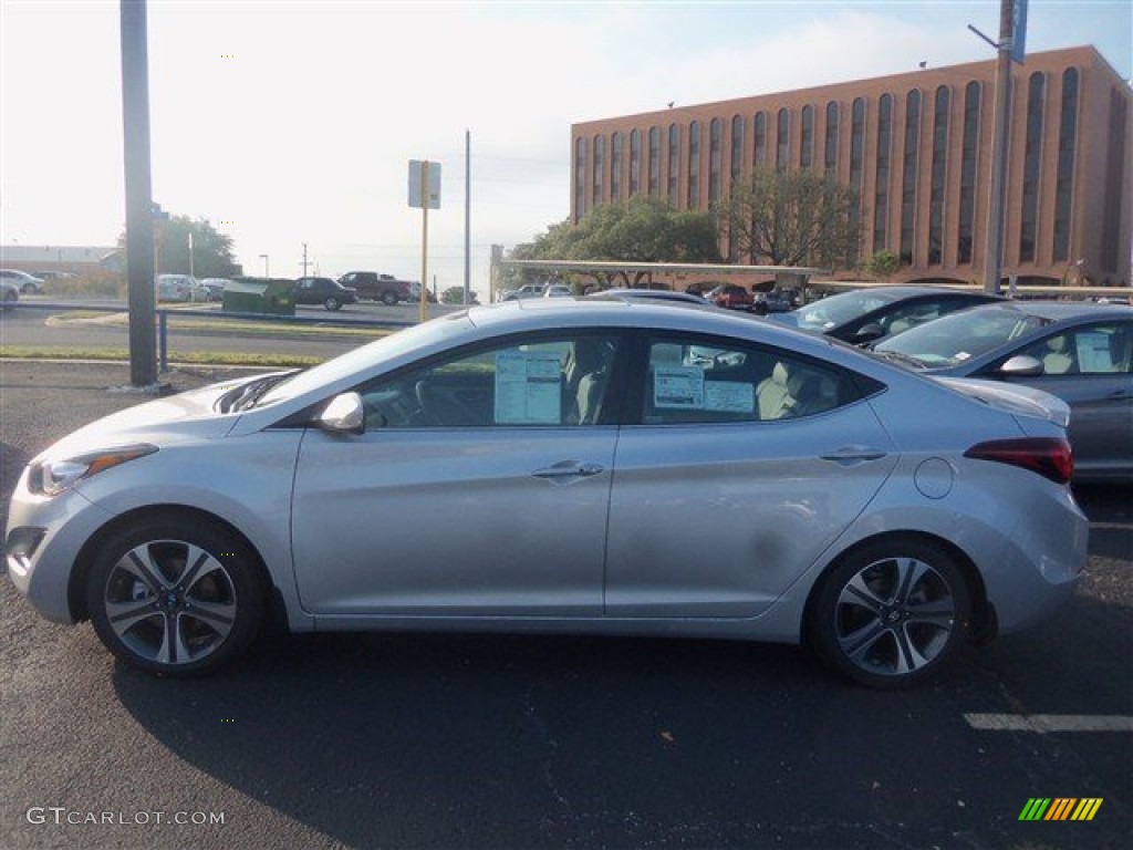 2015 Elantra Sport Sedan - Shimmering Air Silver / Gray photo #3