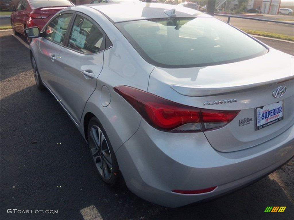 2015 Elantra Sport Sedan - Shimmering Air Silver / Gray photo #4